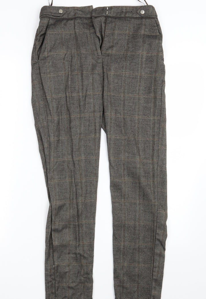 F&F Womens Brown Trousers Size 6 L27 in