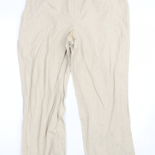 E Womens Beige   Bloomer Trousers Size 14 L25 in