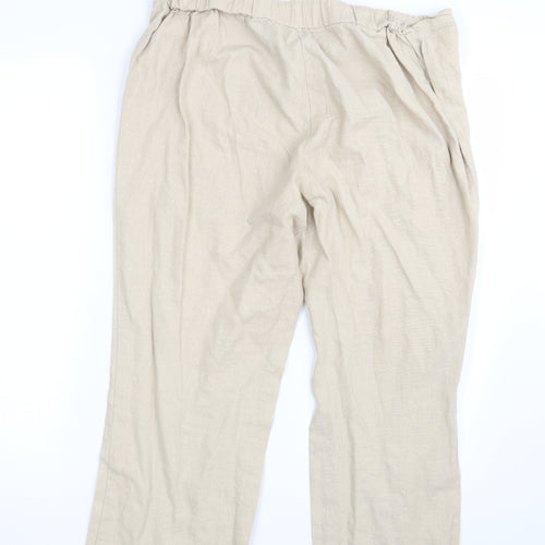 E Womens Beige   Bloomer Trousers Size 14 L25 in