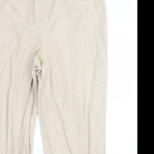 E Womens Beige   Bloomer Trousers Size 14 L25 in
