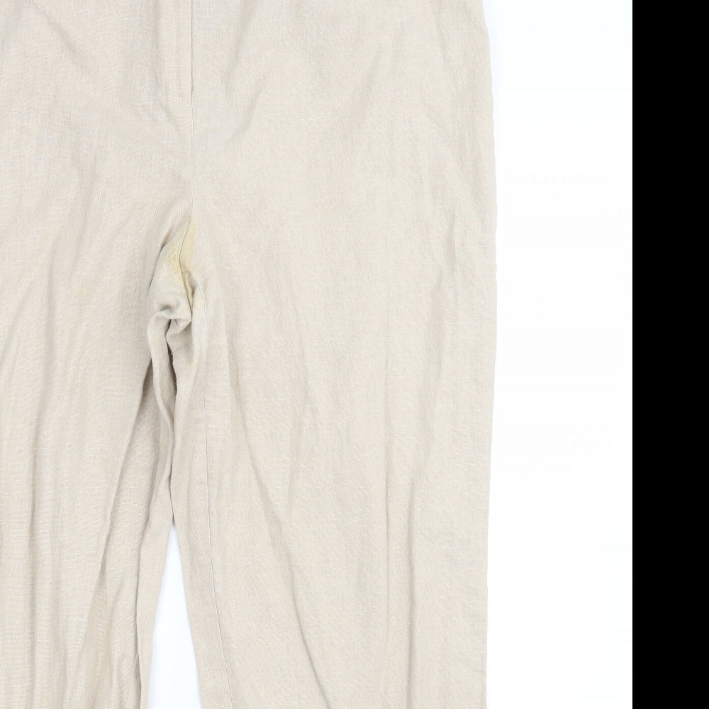 E Womens Beige   Bloomer Trousers Size 14 L25 in