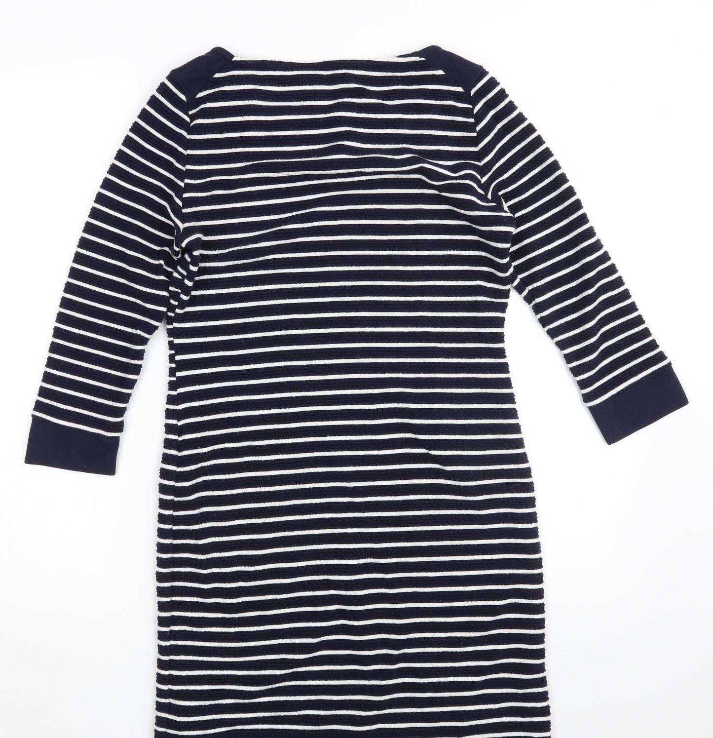 Per Una Womens Blue Striped  Fit & Flare  Size 8