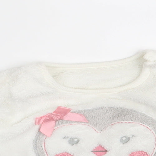 George Girls White   Pullover Jumper Size 6-9 Months