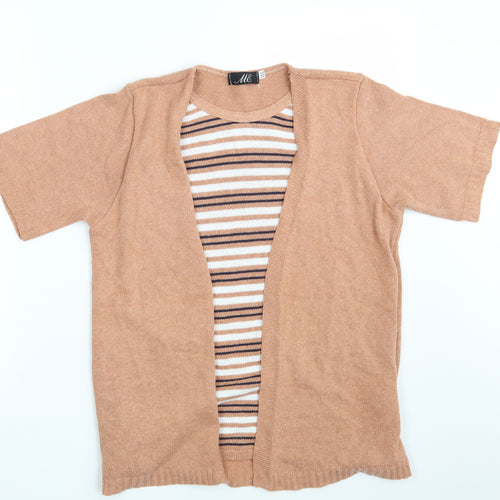 ME Womens Orange Striped  Pullover Jumper Size M