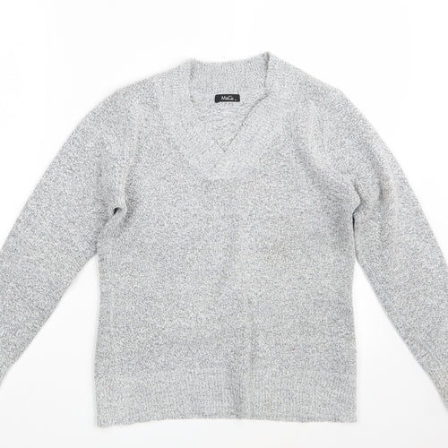 M&Co. Womens Grey  Knit Pullover Jumper Size S