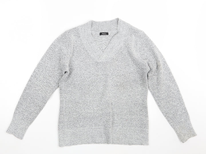 M&Co. Womens Grey  Knit Pullover Jumper Size S