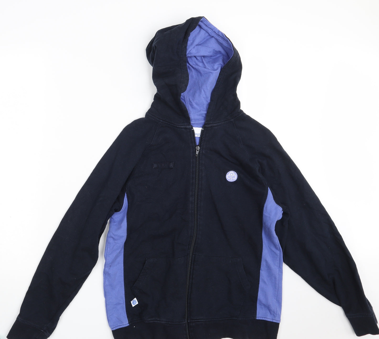 Girlguiding UK Womens Blue   Full Zip Hoodie Size 12
