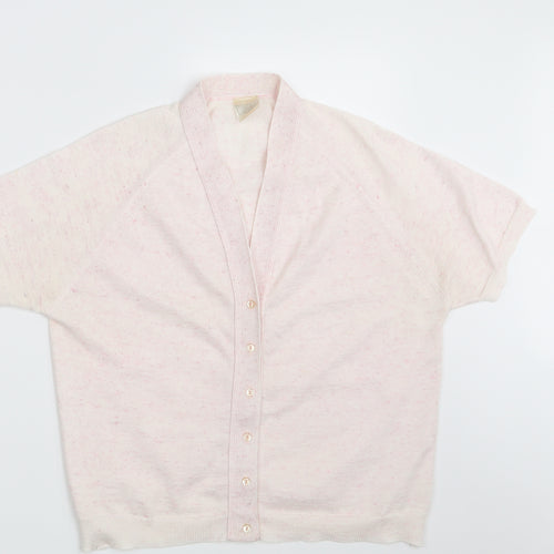 Preworn Womens Pink   Cardigan Jumper One Size