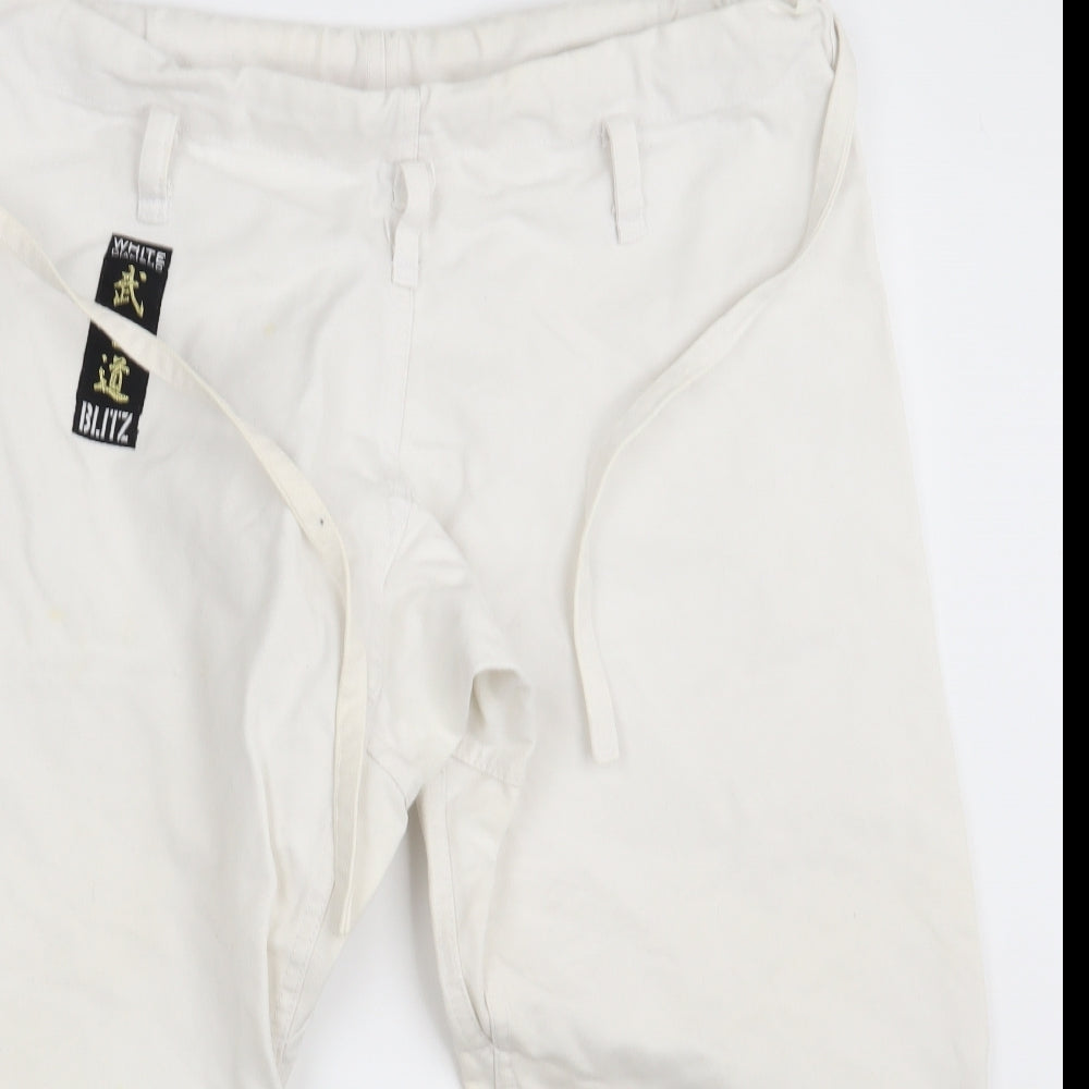 Blitz Boys White   Dress Pants Trousers Size 14-15 Years - Karate- Martial Arts