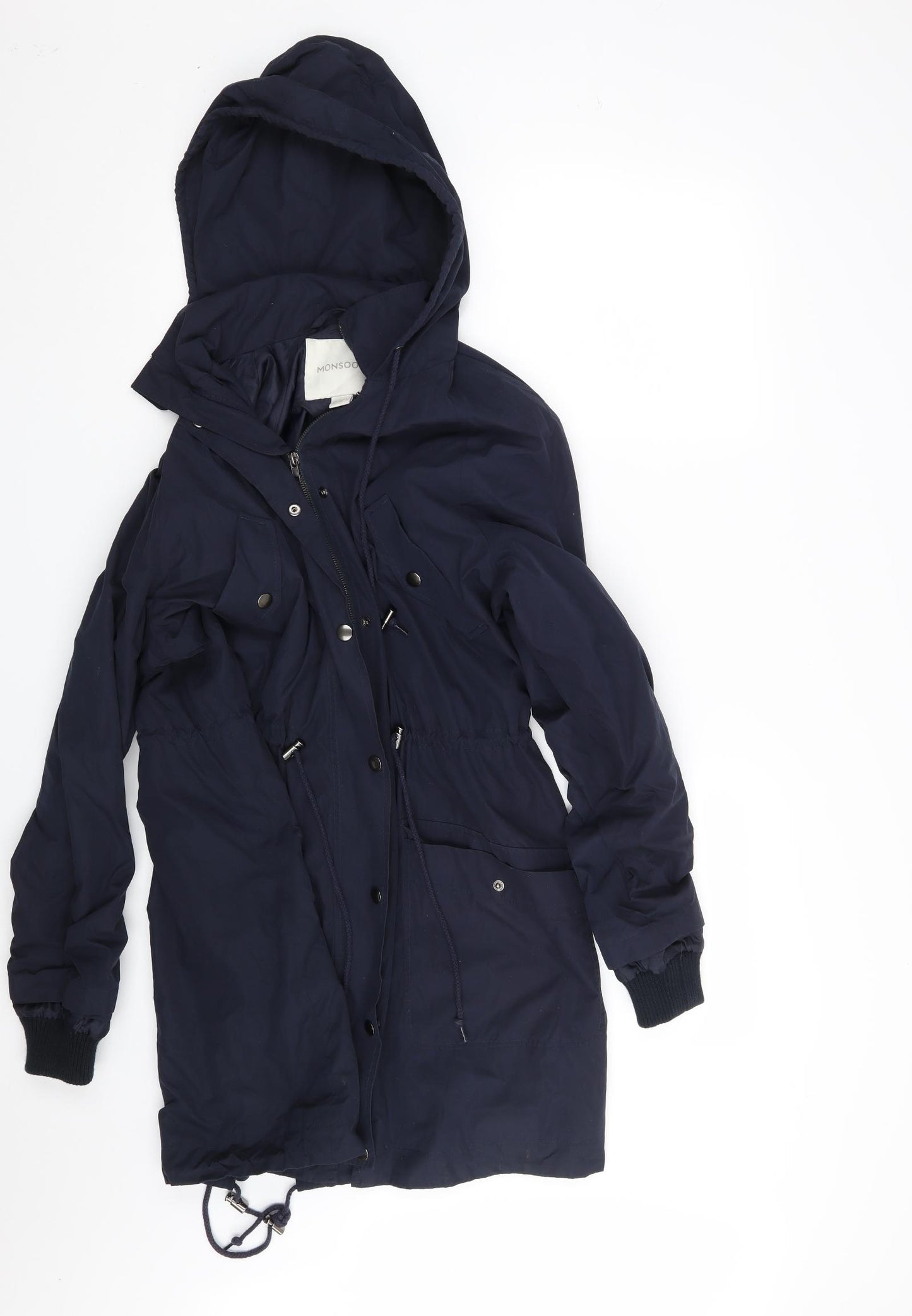 Monsoon Womens Blue   Parka Jacket Size 12