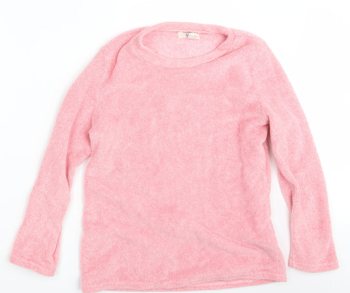 Primark Womens Pink Knit Pullover Jumper Size 10 - Lounge Wear