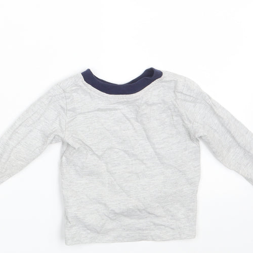Primark Baby Grey   Basic T-Shirt Size 9-12 Months  - Cool Like Mum