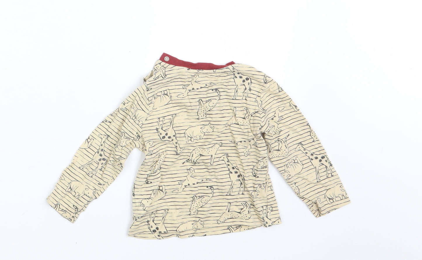 Nutmeg Baby Beige Animal Print  Basic T-Shirt Size 12-18 Months