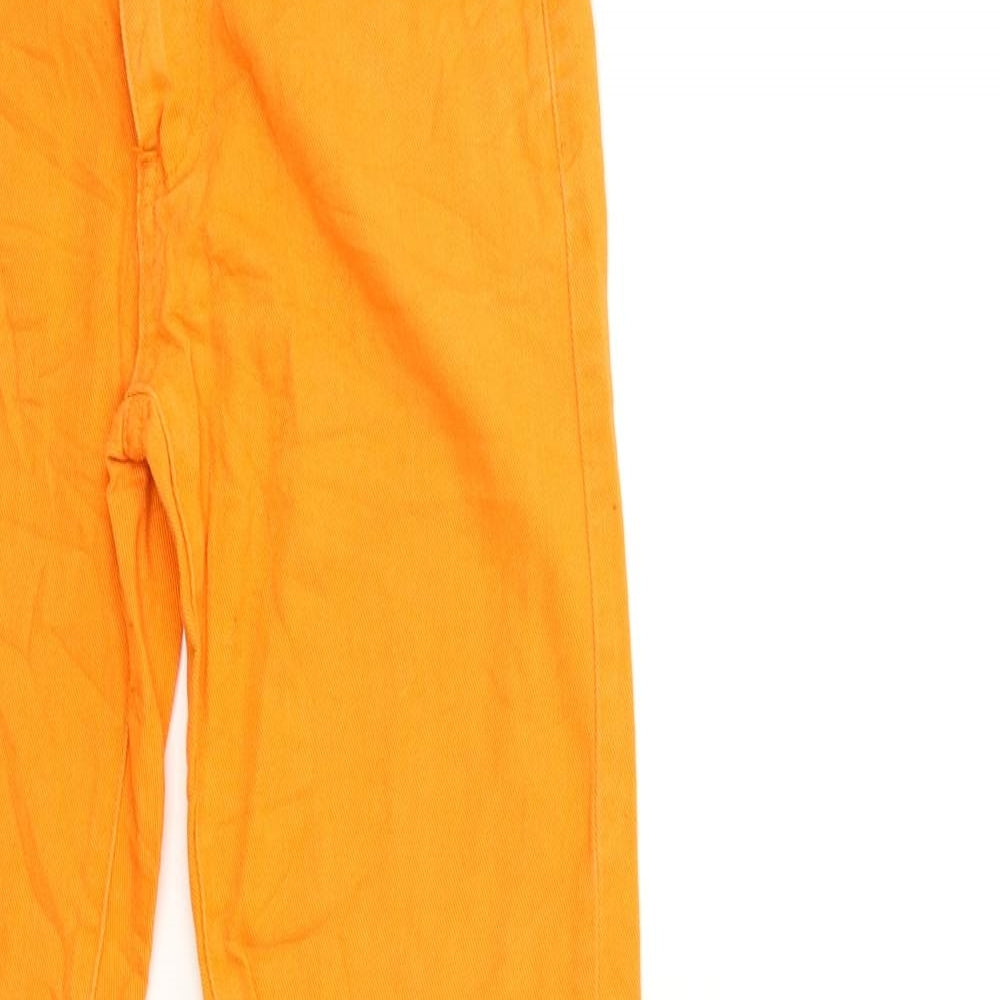 Authentic Clothing Company Boys Orange  Denim Straight Jeans Size 12 Years