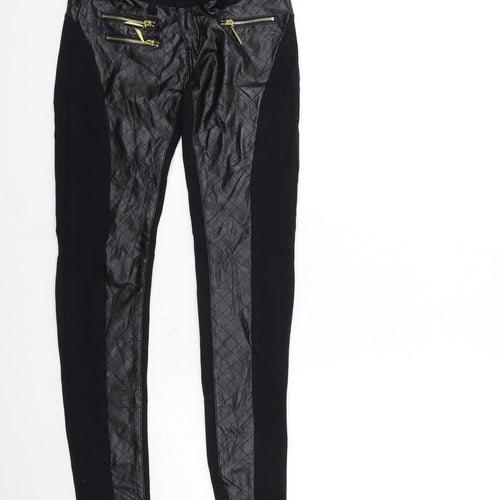 miamoni Womens Black   Skinny Jeans Size M L30 in