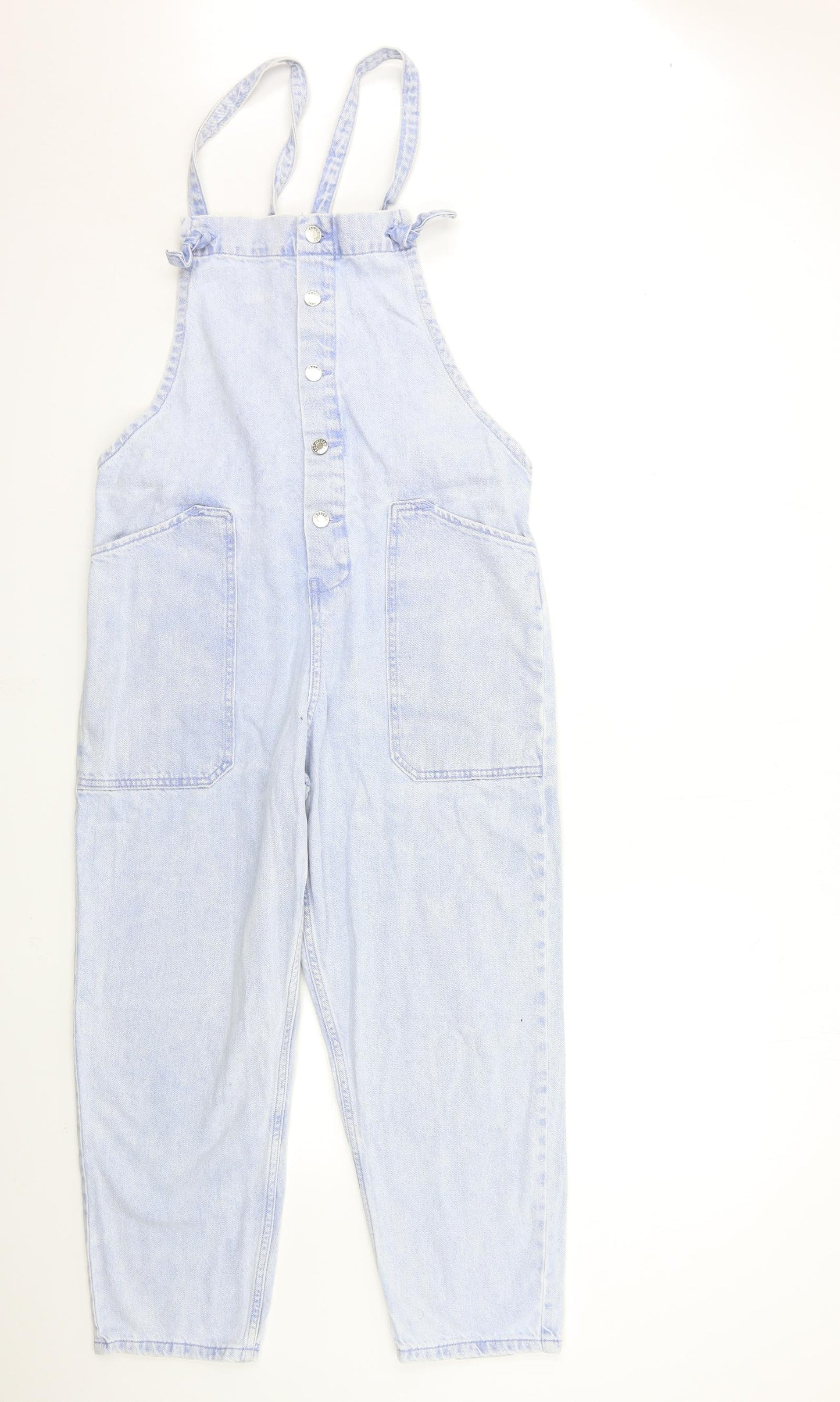 Mango Womens Blue  Denim Jumpsuit One-Piece Size M