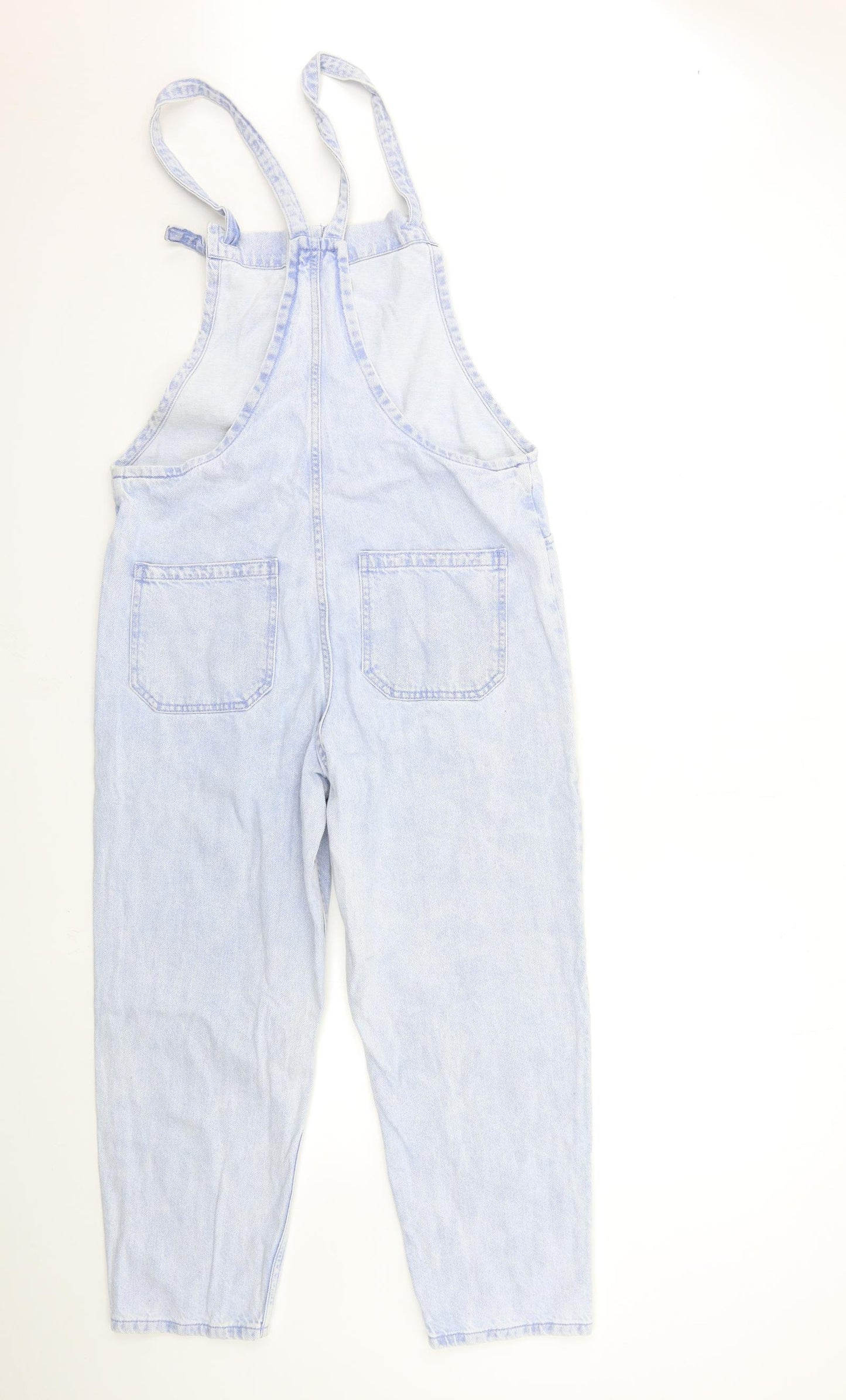 Mango Womens Blue  Denim Jumpsuit One-Piece Size M