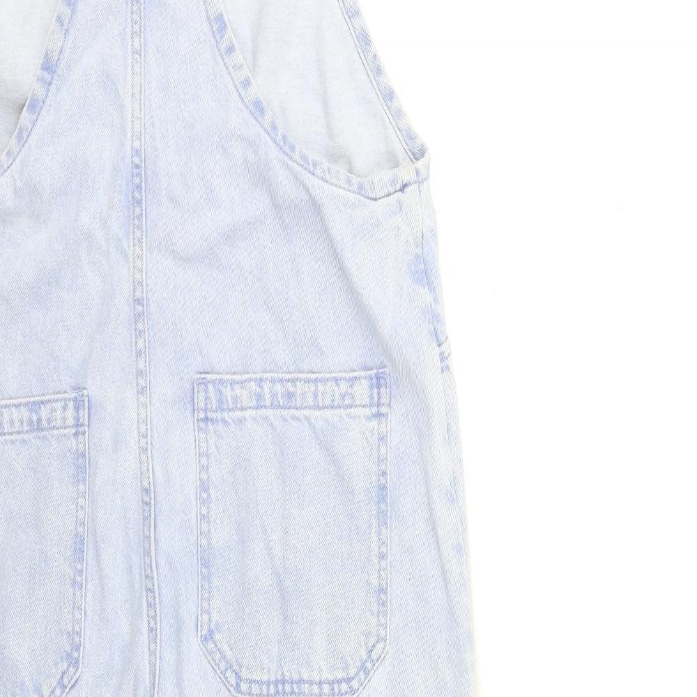 Mango Womens Blue  Denim Jumpsuit One-Piece Size M