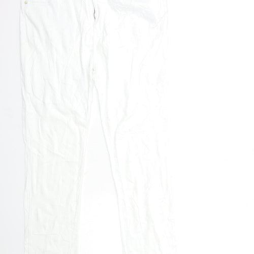 miss cherry Womens White  Denim Straight Jeans Size 38 in L30 in