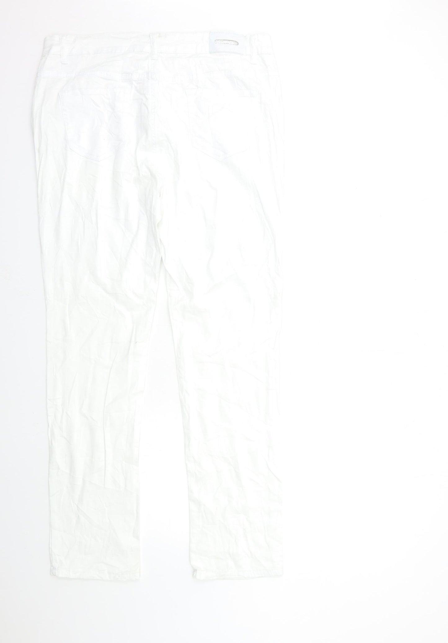 miss cherry Womens White  Denim Straight Jeans Size 38 in L30 in