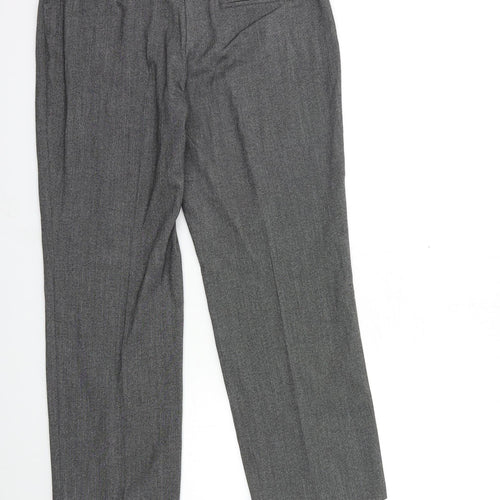 Marks and Spencer Womens Grey   Trousers  Size 12 L26 in