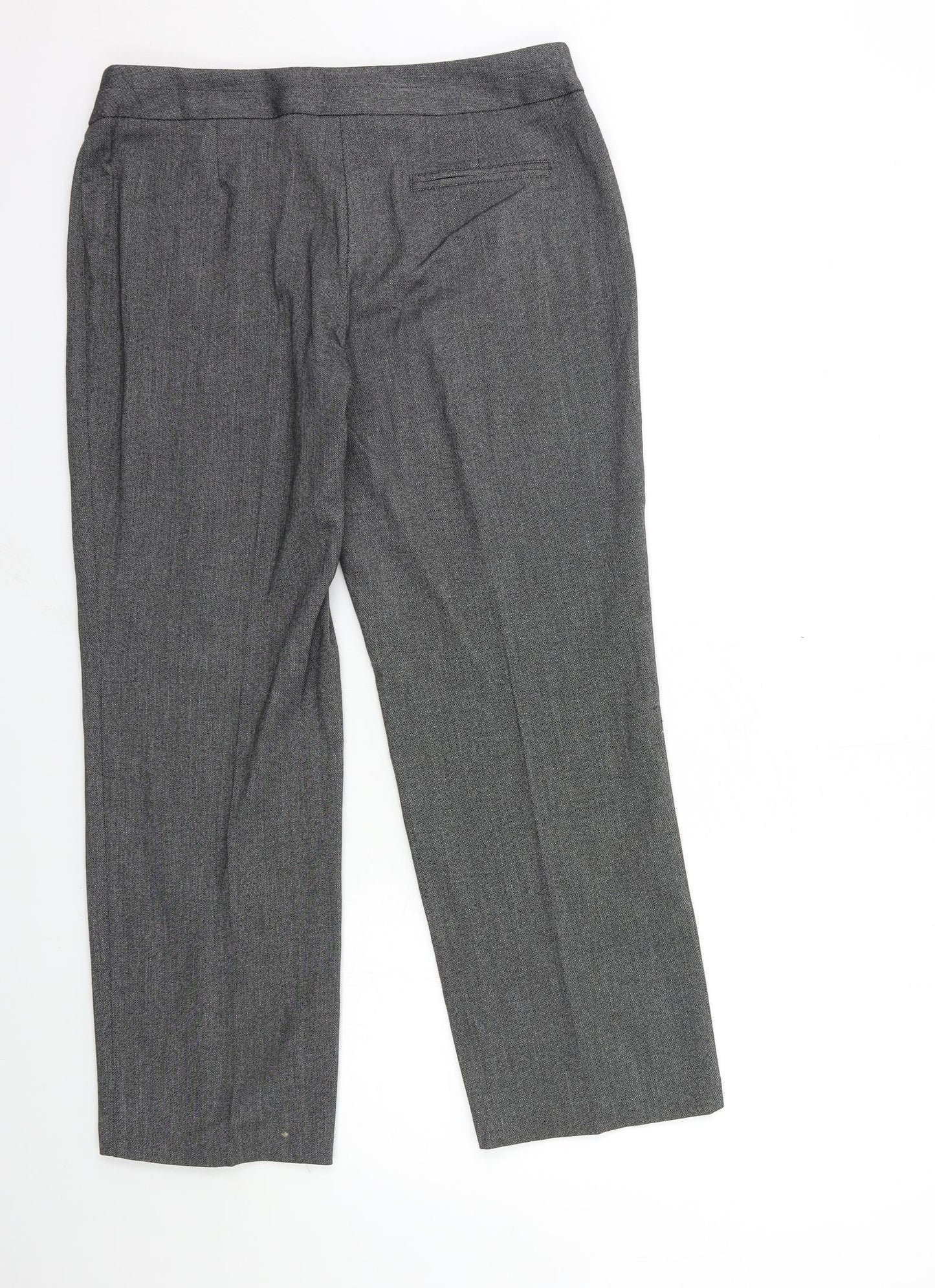 Marks and Spencer Womens Grey   Trousers  Size 12 L26 in