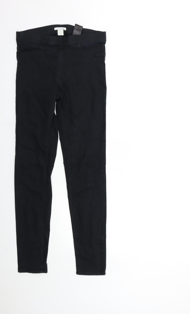 H&M Womens Black  Denim Jegging Jeans Size 36 in L28 in