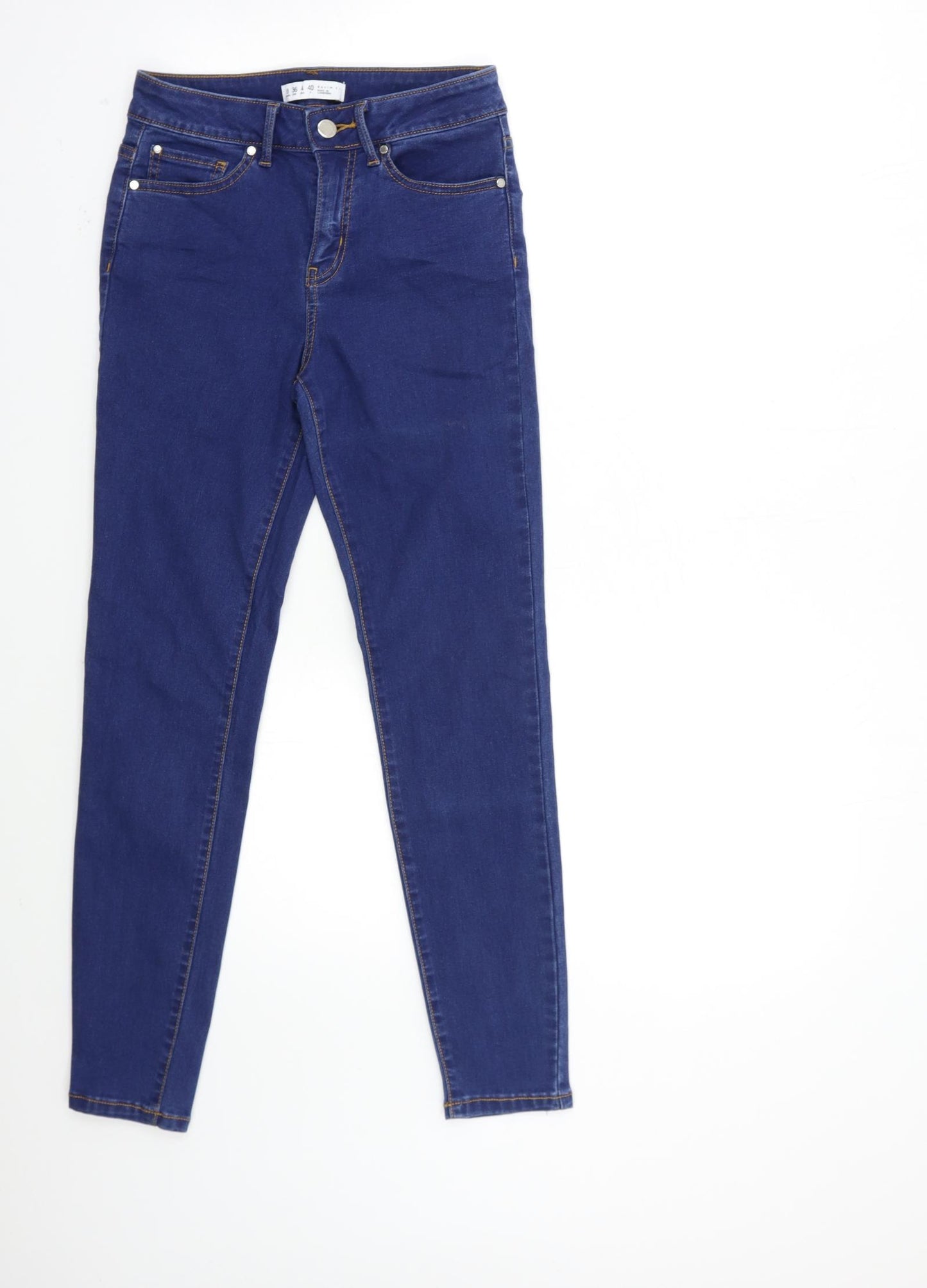 Denim & Co. Womens Blue  Denim Skinny Jeans Size 8 L27 in