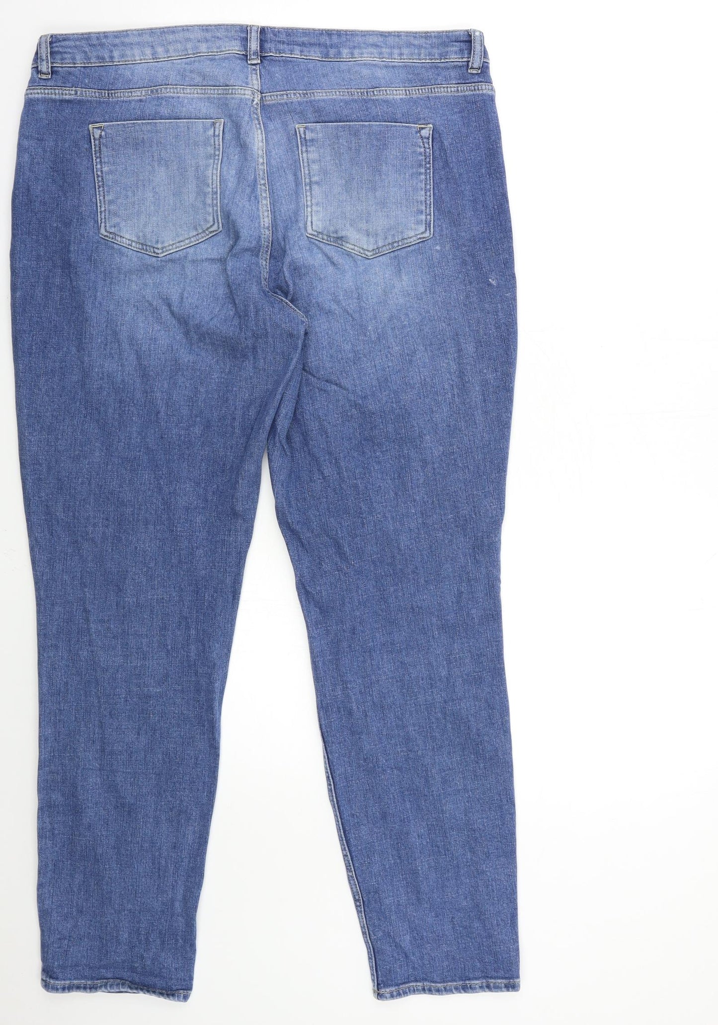 The White Company Womens Blue  Denim Boyfriend Jeans Size 34 in L29 in