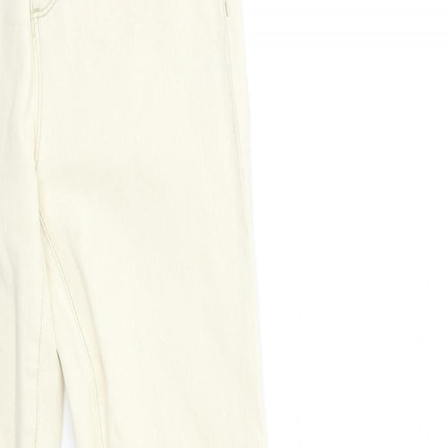 Stradivarius Womens Ivory  Denim Skinny Jeans Size 8 L30 in