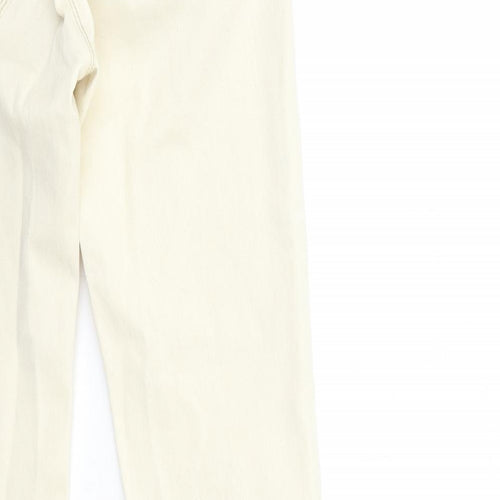 Stradivarius Womens Ivory  Denim Skinny Jeans Size 8 L30 in