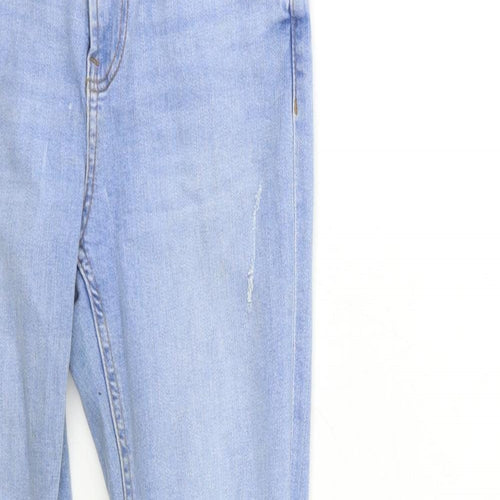 Denim & Co. Womens Blue  Denim Skinny Jeans Size 8 L28 in