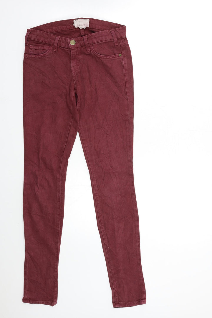 Current Elliott Womens Red Denim Skinny Jeans Size 28 in L32 in