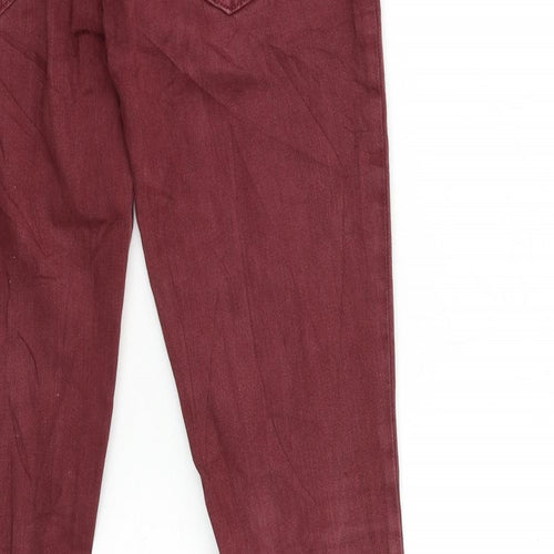 Current Elliott Womens Red  Denim Skinny Jeans Size 28 in L32 in