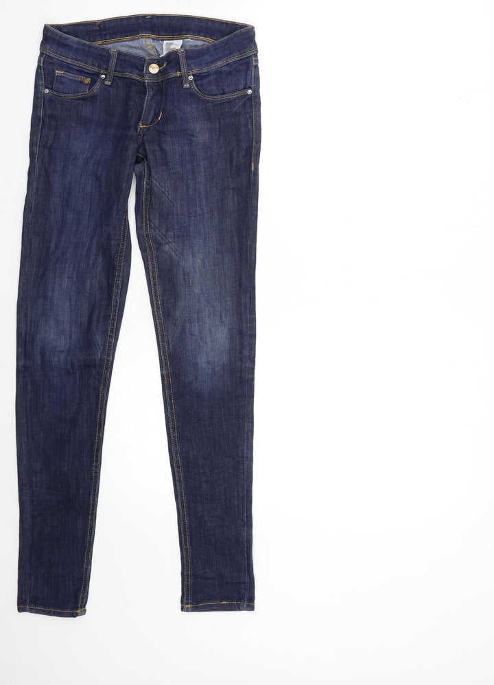 H&M Womens Blue  Denim Skinny Jeans Size 25 in L32 in