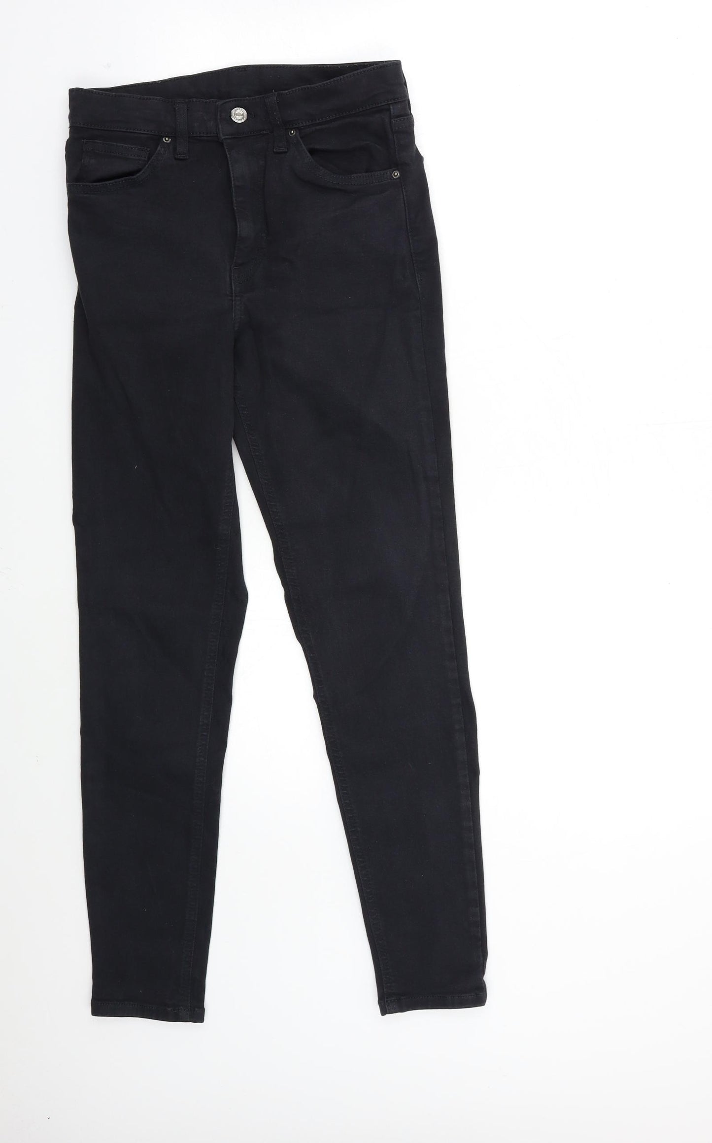 Topshop Womens Black  Denim Skinny Jeans Size 28 in L32 in