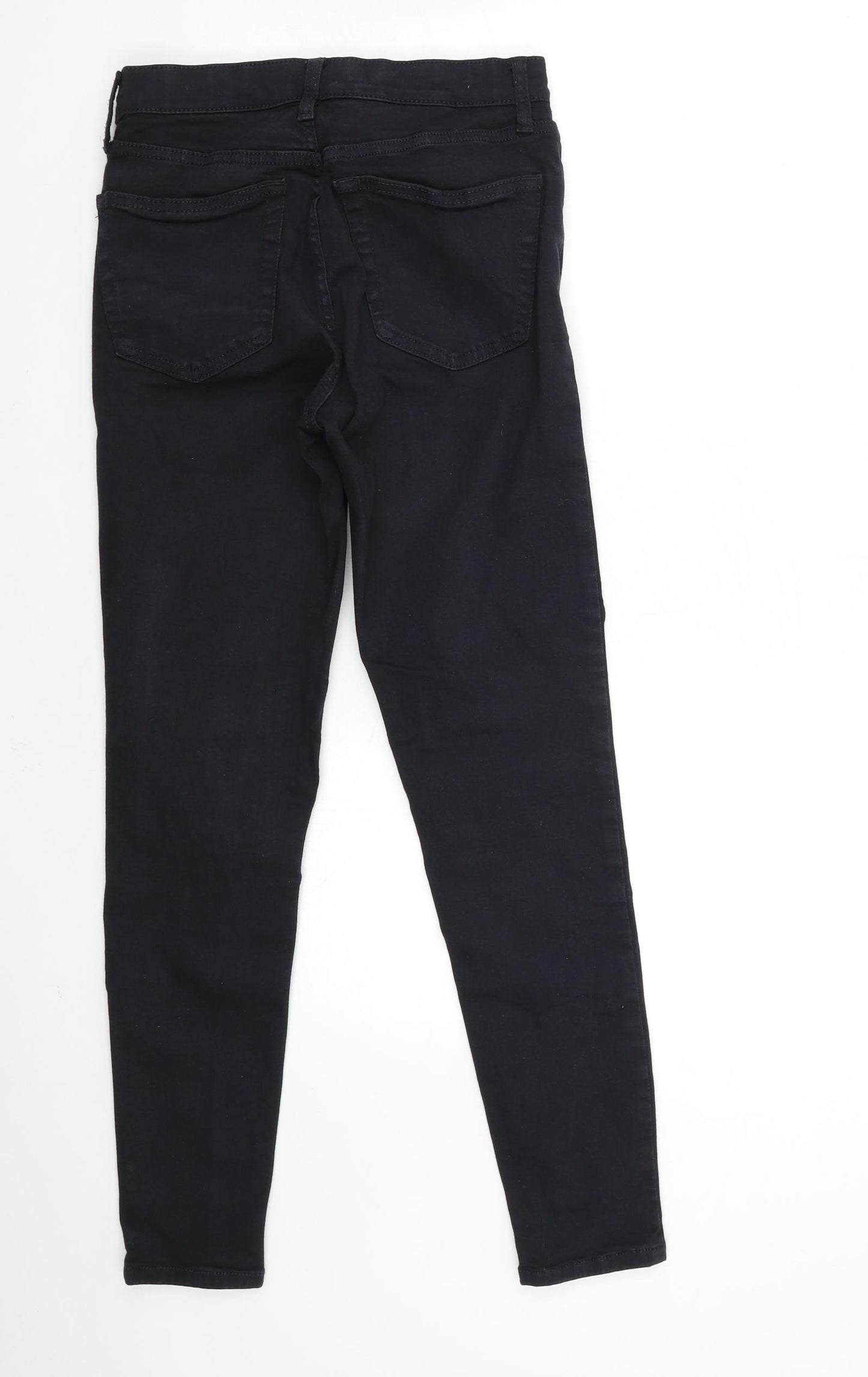 Topshop Womens Black  Denim Skinny Jeans Size 28 in L32 in