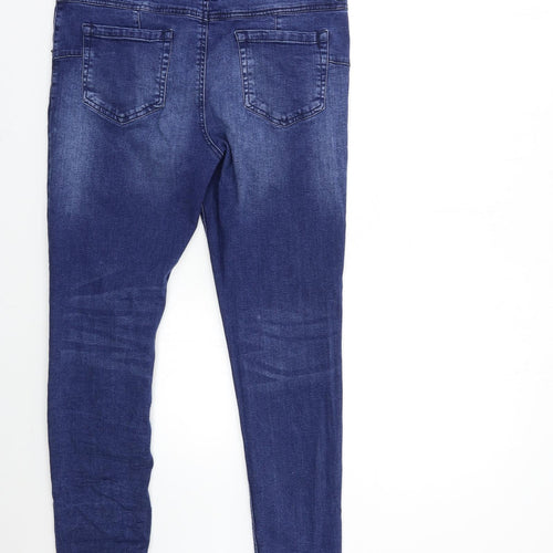 M-17 Womens Blue  Denim Skinny Jeans Size 34 in L29 in