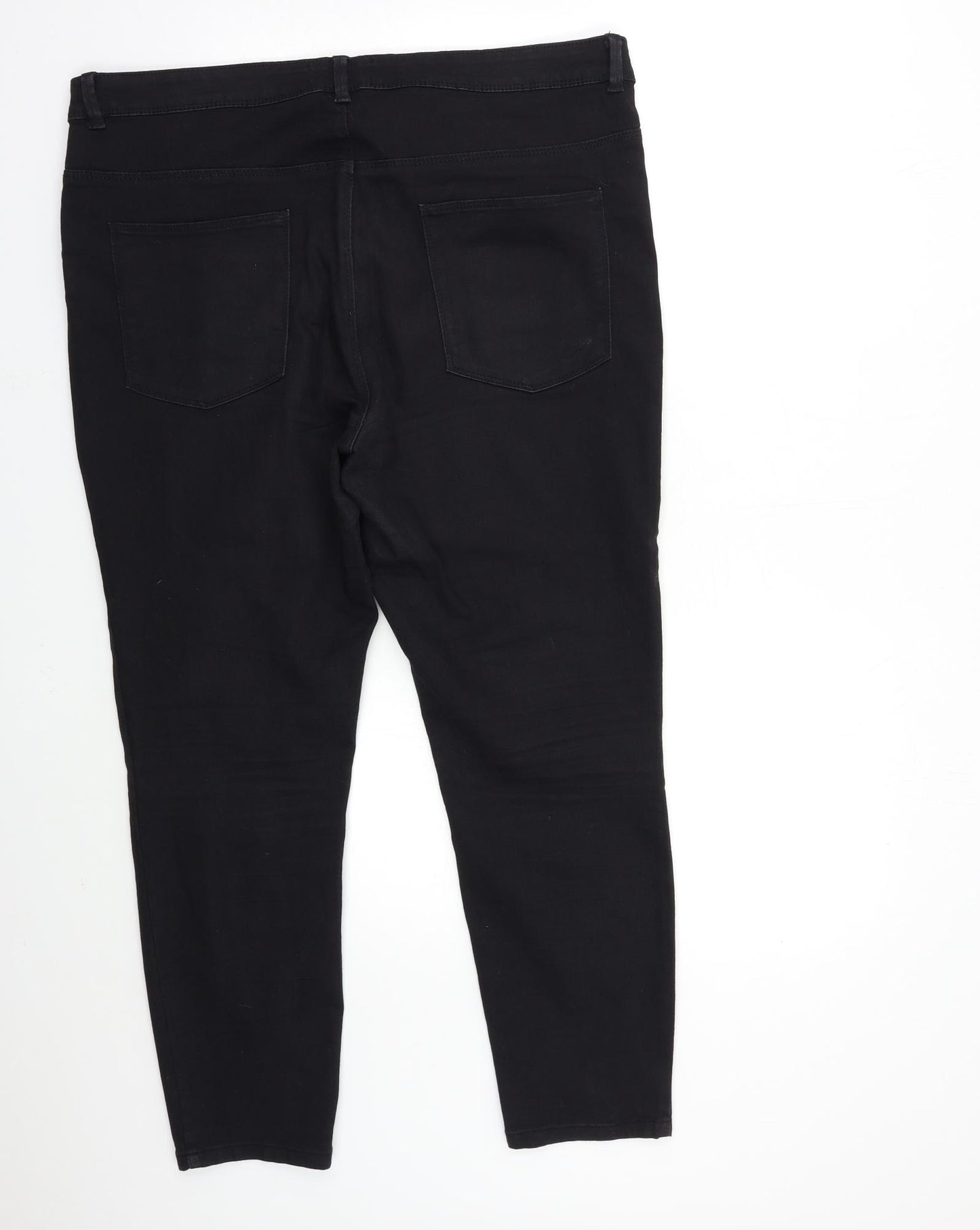 Denim & Co. Womens Black  Denim Skinny Jeans Size 20 L27 in