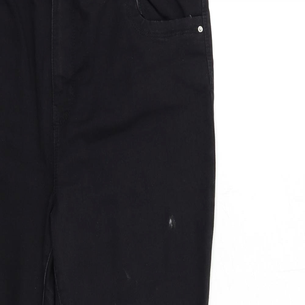 Denim & Co. Womens Black  Denim Skinny Jeans Size 20 L27 in