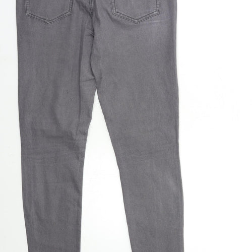 Denim & Co. Womens Grey  Denim Skinny Jeans Size 10 L31 in