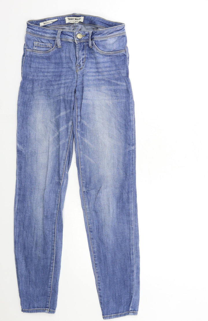 TALLY WEiJL Womens Blue Denim Skinny Jeans Size 6 L30 in