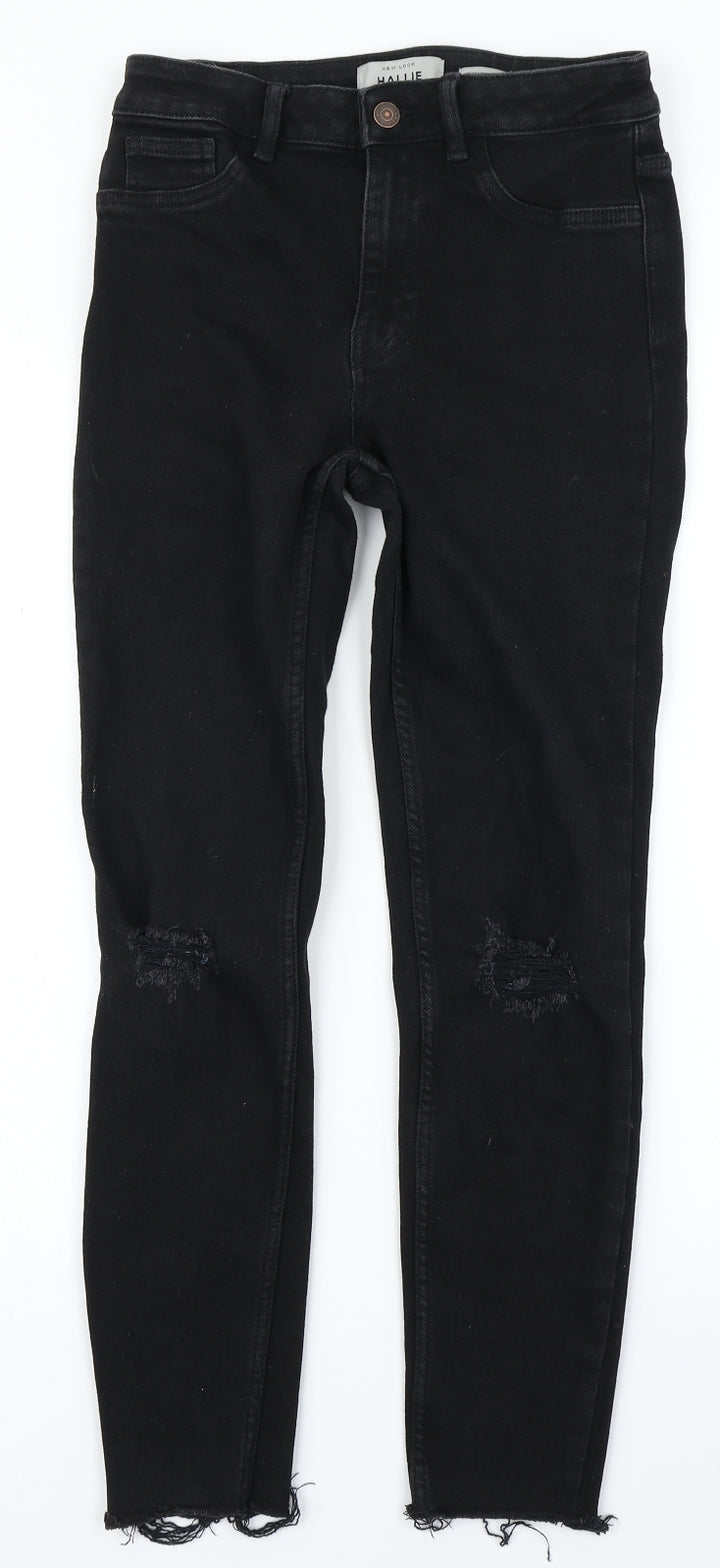 New Look Womens Black Denim Skinny Jeans Size 10 L25 in