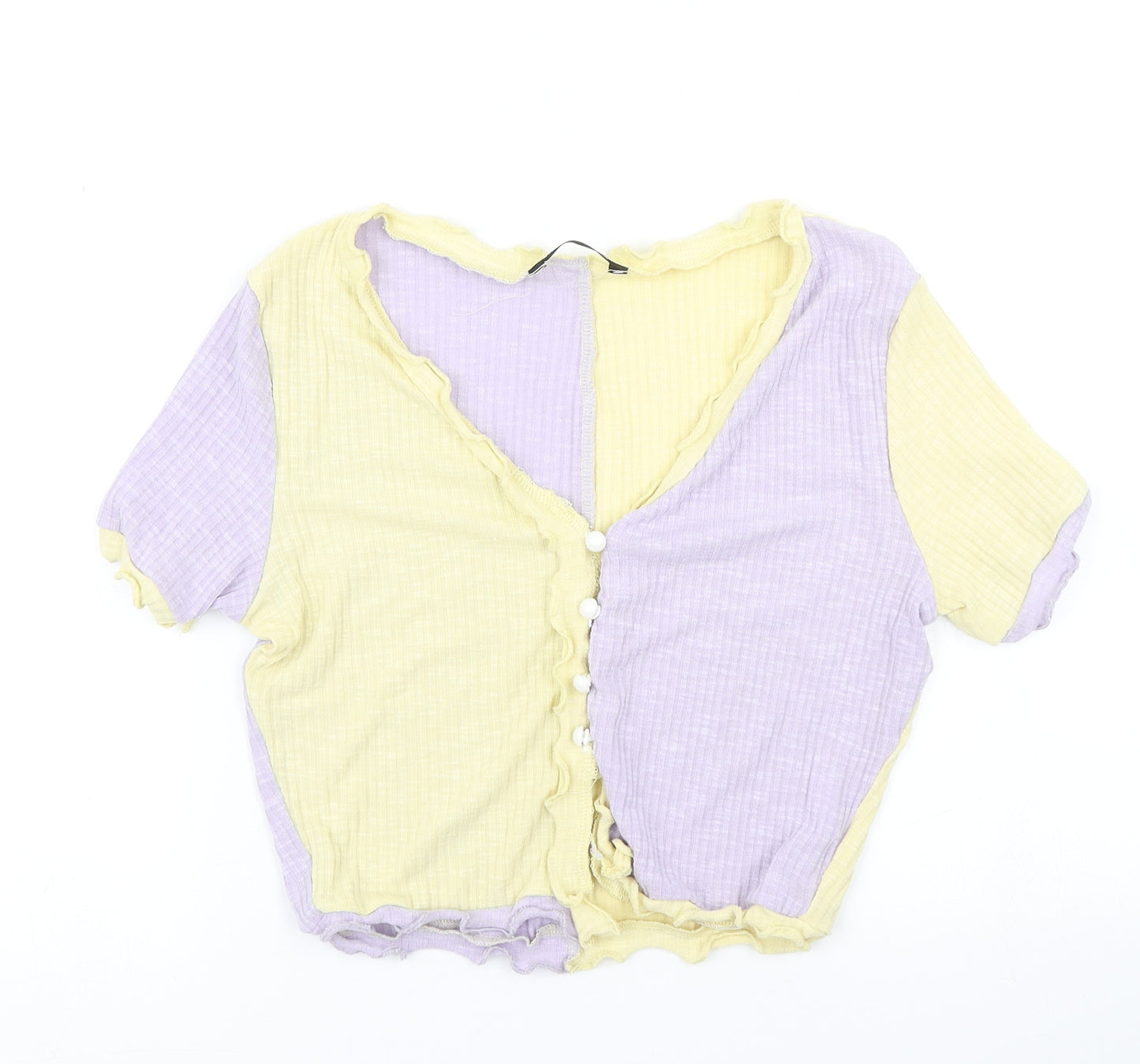 SheIn Womens Purple  Knit Cardigan Jumper Size XS