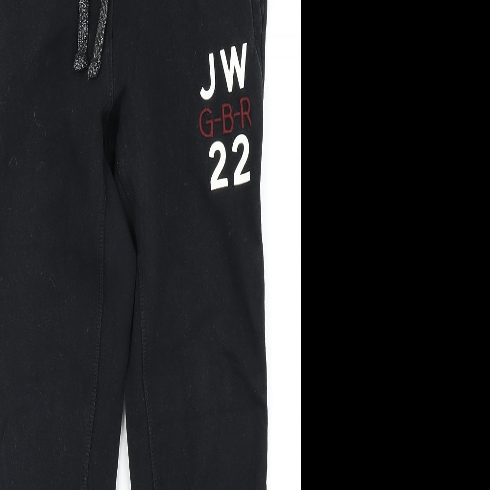 Jack Wills Womens Black   Jogger Trousers Size 6 L25 in
