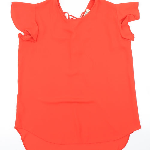 Papaya Womens Red   Basic Blouse Size 14