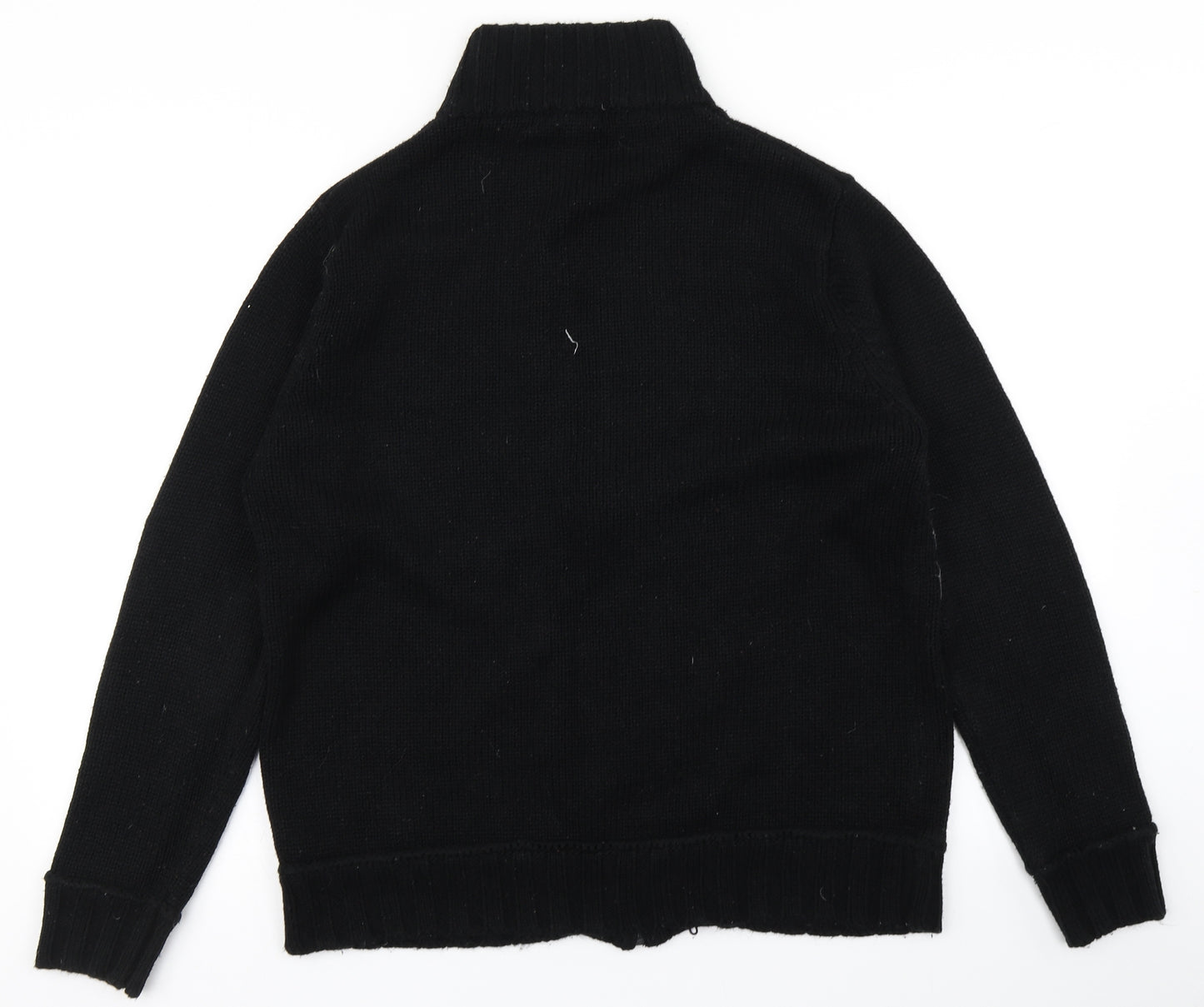 George Mens Black  Knit Cardigan Jumper Size M