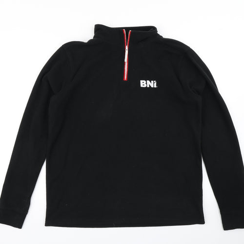 Finden Hales Mens Black  Fleece Pullover Sweatshirt Size M