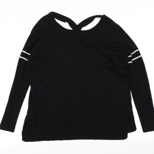 Nine Womens Black  Knit Pullover Jumper Size 10