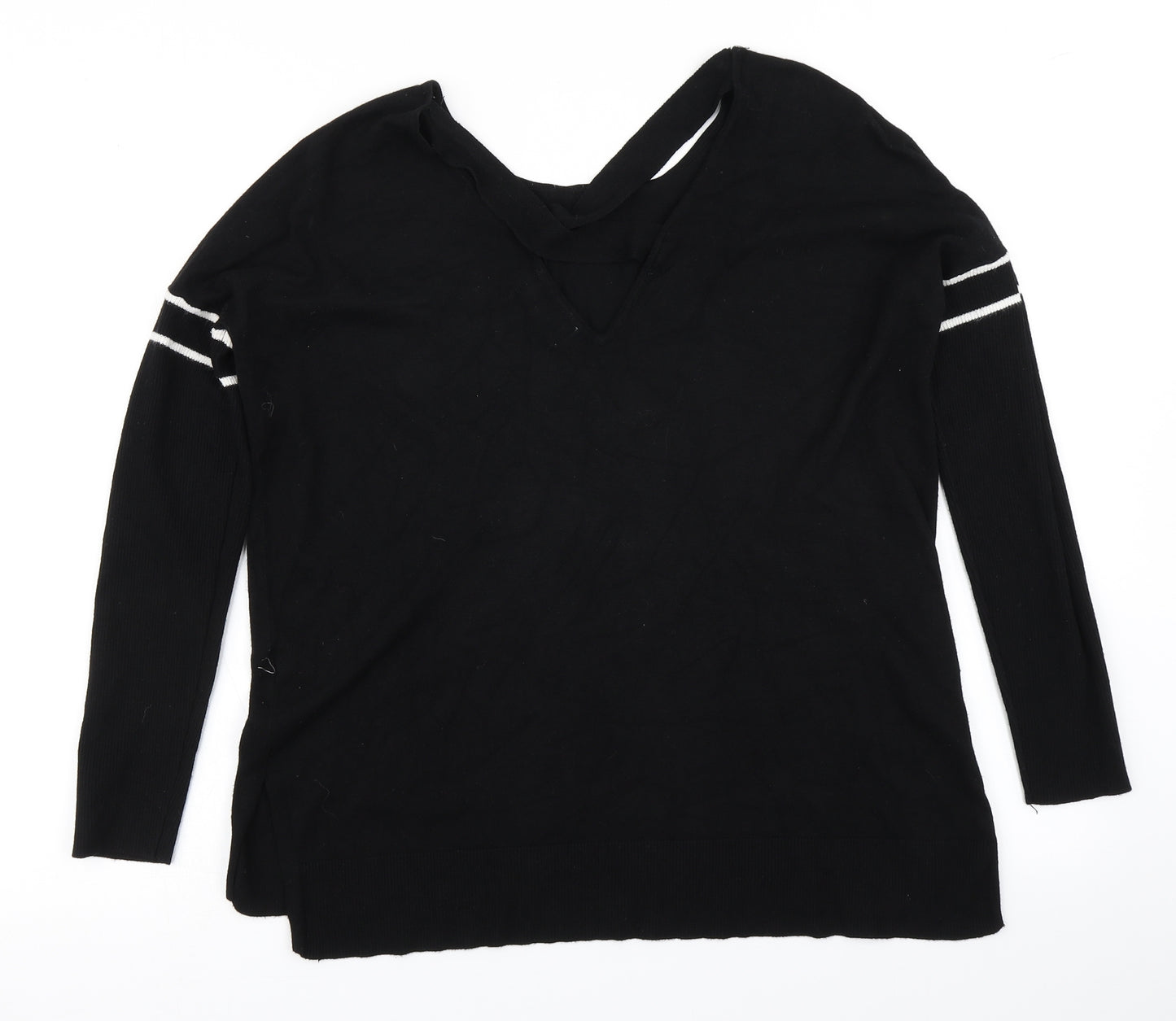 Nine Womens Black  Knit Pullover Jumper Size 10
